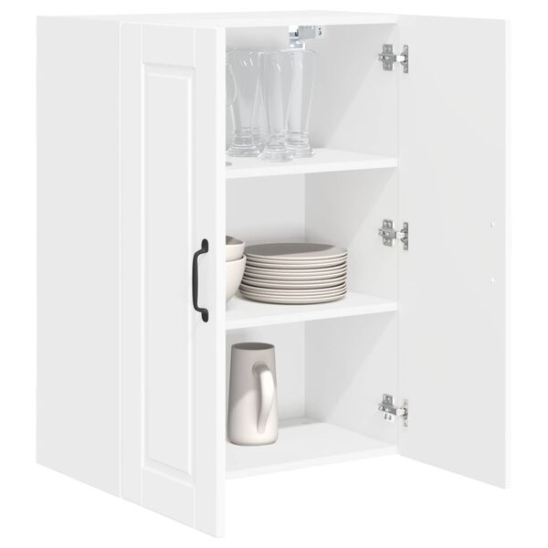 vidaXL Mobile da cucina con lo scaffale Bianco Lucido 60 x 31 x 80 cm