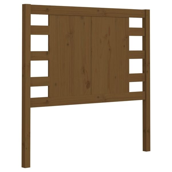 vidaXL Testiera per Letto ambra 81x4x100 cm in Legno Massello di Pino