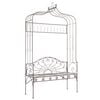 vidaXL Panchina da Giardino 122 cm in Ferro Marrone Anticato