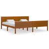 vidaXL Giroletto senza Materasso Ambra in Legno di Pino 200x200 cm