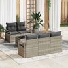 vidaXL Set di divani 6 pcs Grigio chiaro e grigio scuro polyrattan
