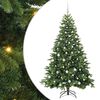 vidaXL Albero di Natale artificiale con 300 LED Verde 180 cm PE e PVC