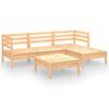 vidaXL Set Salotto da Giardino 5 pz in Legno Massello di Pino