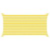 vidaXL Vela da ombra solare Giallo e Bianco 4 x 2 m