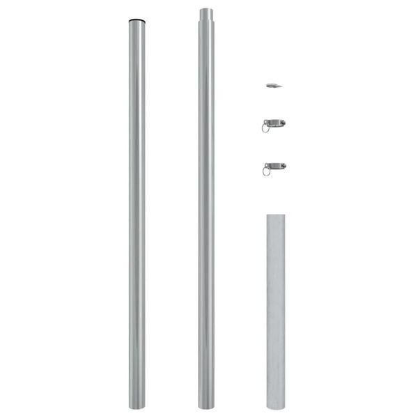 vidaXL Asta per Parasole a Vela 200 cm in Acciaio Inox