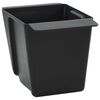 vidaXL Fioriere per Euro pallet 24 pz Nero 13,5 x 9 x 9,5 cm