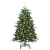 vidaXL Albero di Natale artificiale con 150 LED Verde 150 cm