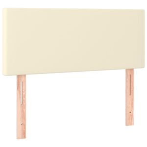 vidaXL Testiera Crema 100x5x78/88 cm in Similpelle