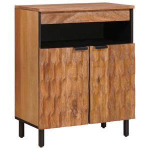 vidaXL Credenza con porta Finitura Marrone Acacia 60 x 33 x 75 cm