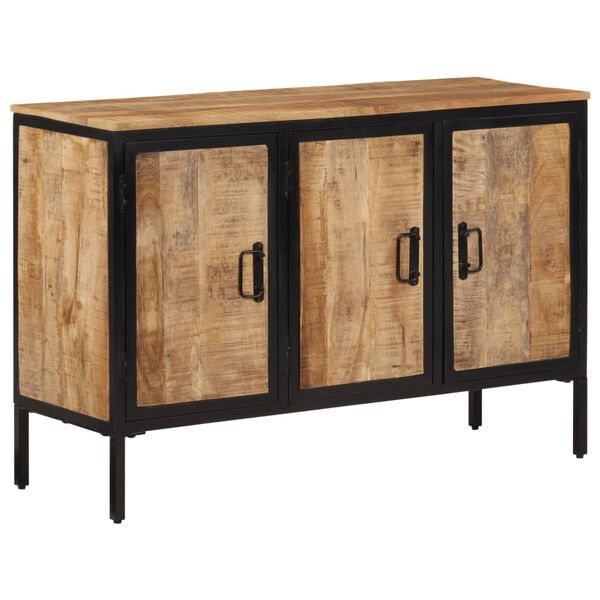 vidaXL Credenza 105x35x70 cm in Legno Massello di Mango Grezzo