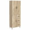 vidaXL Set di armadi 2 pcs Rovere Sonoma 66 x 34,5 x 89,5 cm