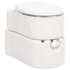 vidaXL Toilette Integrata da Campeggio Bianca 24x17 L HDPE e Acciaio