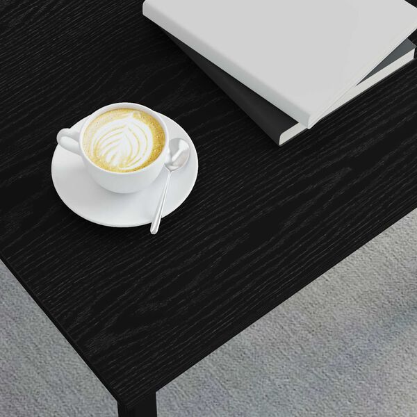 vidaXL Tavolino da salotto Rovere Nero 40 x 40 x 36 cm