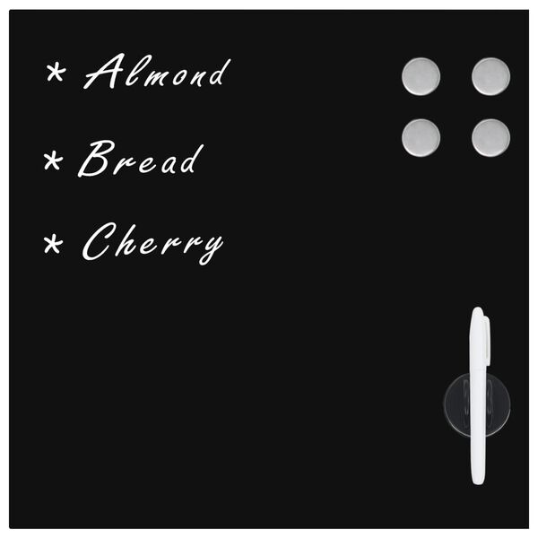 vidaXL Lavagna Magnetica a Parete in Vetro 50x50 cm