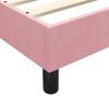 vidaXL Giroletto senza Materasso Rosa 80x220 cm Velluto
