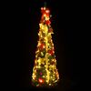 vidaXL Albero di Natale Artificiale Pop-up con 200 LED Verde 210 cm