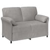 vidaXL Divano a 2 Posti Grigio Chiaro 138 x 83 x 95 cm Velluto