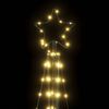 vidaXL Albero di Natale a LED 363 LED Bianco Caldo 182 cm