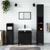 vidaXL Mobile da Bagno Nero 58x33x60 cm in Legno Multistrato