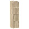 vidaXL Mobile TV Parete Rovere Sonoma 37x37x142,5cm Legno Multistrato