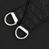 vidaXL Parasole a Vela Oxford Rettangolare 3,5x5 m Nero