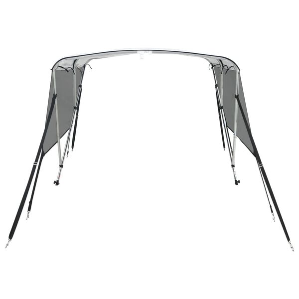 vidaXL Bimini di Prua Pareti Laterali Rete 3 Archi 183x(170-182)x137cm