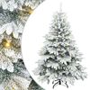 vidaXL Albero di Natale artificiale con 150 LED Bianco 150 cm PE e PVC
