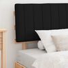 vidaXL Letto con Testiera Rivestita Nero 100 x 200 cm Pino massello