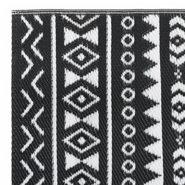 vidaXL Tappeto da Esterni ARAKIL Nero 80x250 cm in PP