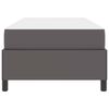 vidaXL Struttura del letto con materasso Grigio 80 x 200 cm Tessuto