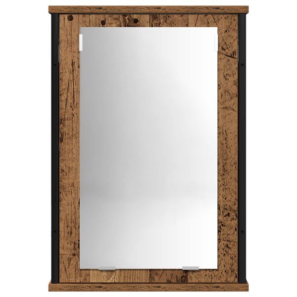 vidaXL Set di mobili per il bagno 2 pcs Marrone Legno multistrato