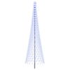 vidaXL Albero di Natale LED 500 cm 550 LED Blu Ferro Nero