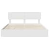 vidaXL Letto con Contenitore Bianco 180 x 200 cm Legno multistrato