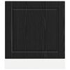 vidaXL Mobile da cucina Rovere Nero 60 x 1,5 x 67 cm Legno multistrato
