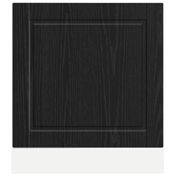 vidaXL Mobile da cucina Rovere Nero 60 x 1,5 x 67 cm Legno multistrato