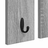 vidaXL Appendiabiti a muro con specchio Grigio sonoma 85 x 10 x 45 cm