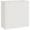 vidaXL Armadio Classificatore Bianco 90x40x130 cm in Acciaio