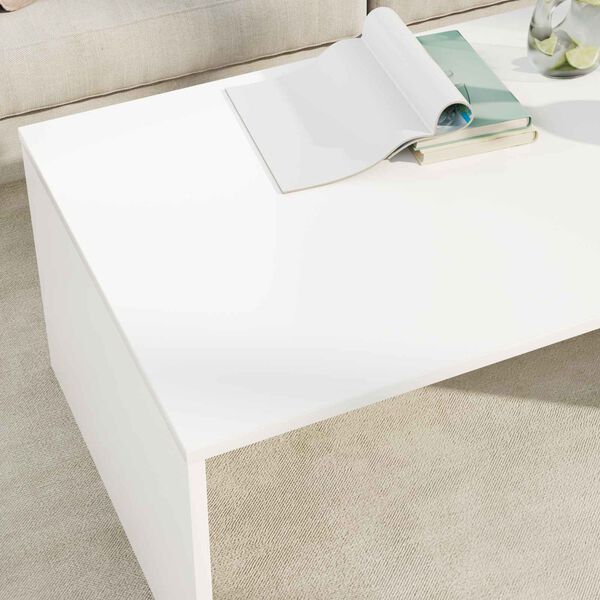 vidaXL Tavolino da salotto Bianco 95 x 50 x 34 cm Legno multistrato