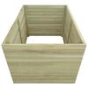 vidaXL Letto Rialzato da Giardino in Legno Impregnato 100x100x77 cm