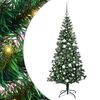 vidaXL Albero di Natale artificiale con luci integrate Verde 180 cm