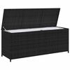 vidaXL Baule da Giardino Nero 150x50x60 cm in Polyrattan