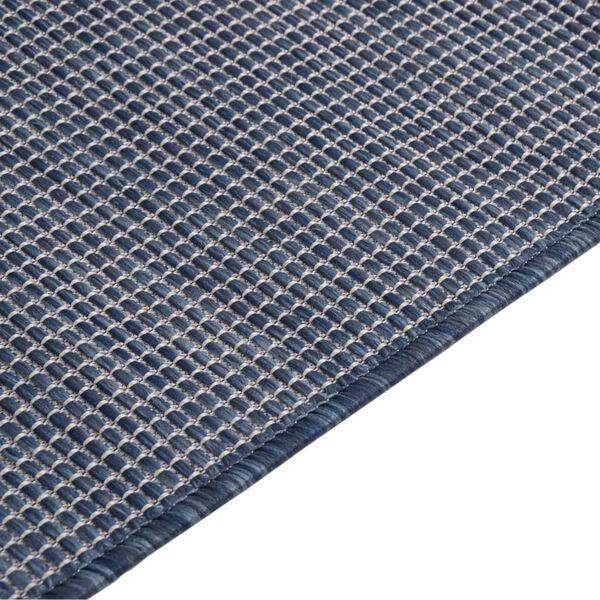 vidaXL Tappeto da Esterni a Tessitura Piatta 80x250 cm Blu