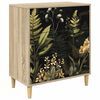 vidaXL Cassettiera RHENEN Stampa tropicale 66 x 36,5 x 75 cm Sonoma