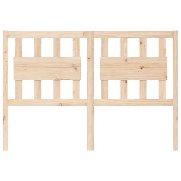 vidaXL Testiera per Letto 125,5x4x100 cm in Legno Massello di Pino
