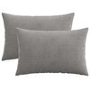 vidaXL Federa 2 pcs HEERLEN Grigio Chiaro 50 x 80 cm corduroy