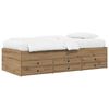vidaXL Telaio del letto con storage Rovere Artigianale 80 x 200 cm