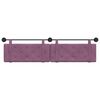 vidaXL Testata appesa Montaggio a parete Viola 210 x 55 x 5 cm Velluto