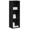 vidaXL Libreria Rovere Nero 36x30x114 cm in Legno Multistrato