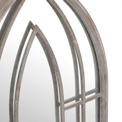 vidaXL Specchio da Giardino Sabbia 100x45 cm in Ferro per Uso Esterno