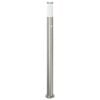 vidaXL Lampada a paletto con sensore 110 cm Acciaio Inox IP44